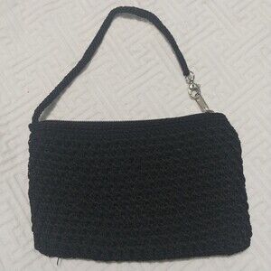 Croft Barrow Wristlet Handbag Color Black with Zip (B#10)